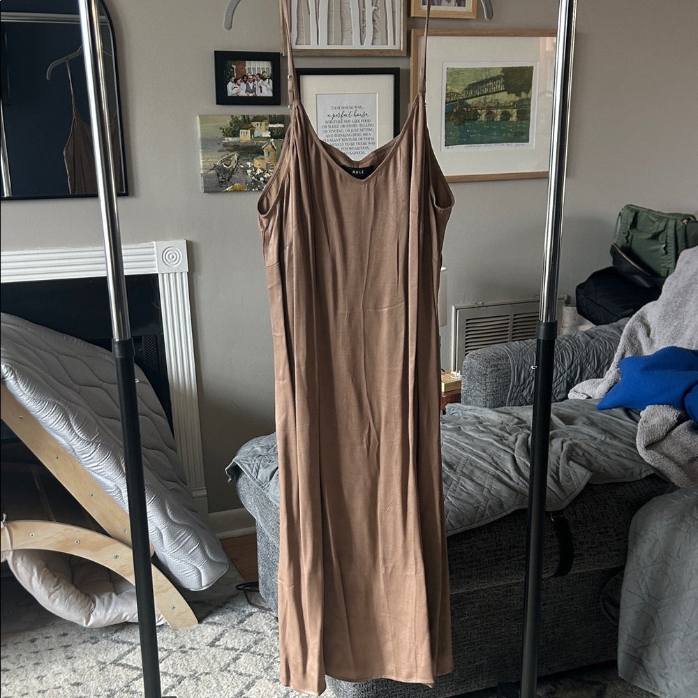 Elegant Champagne Slip Dress